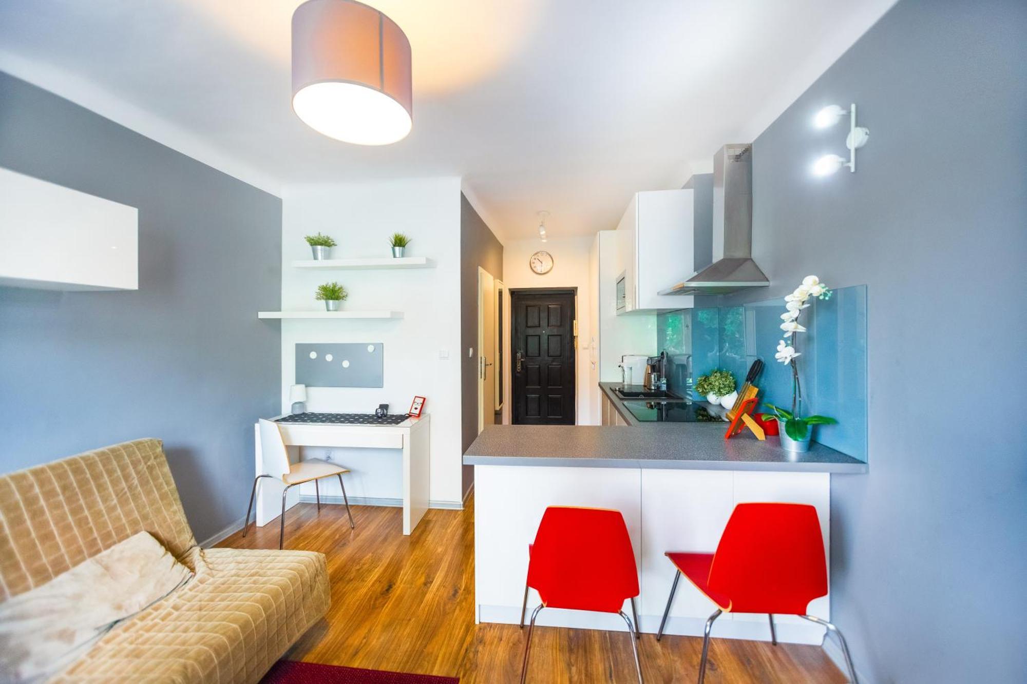 Cozy Studio Next To The Metro And City Center وارسو المظهر الخارجي الصورة