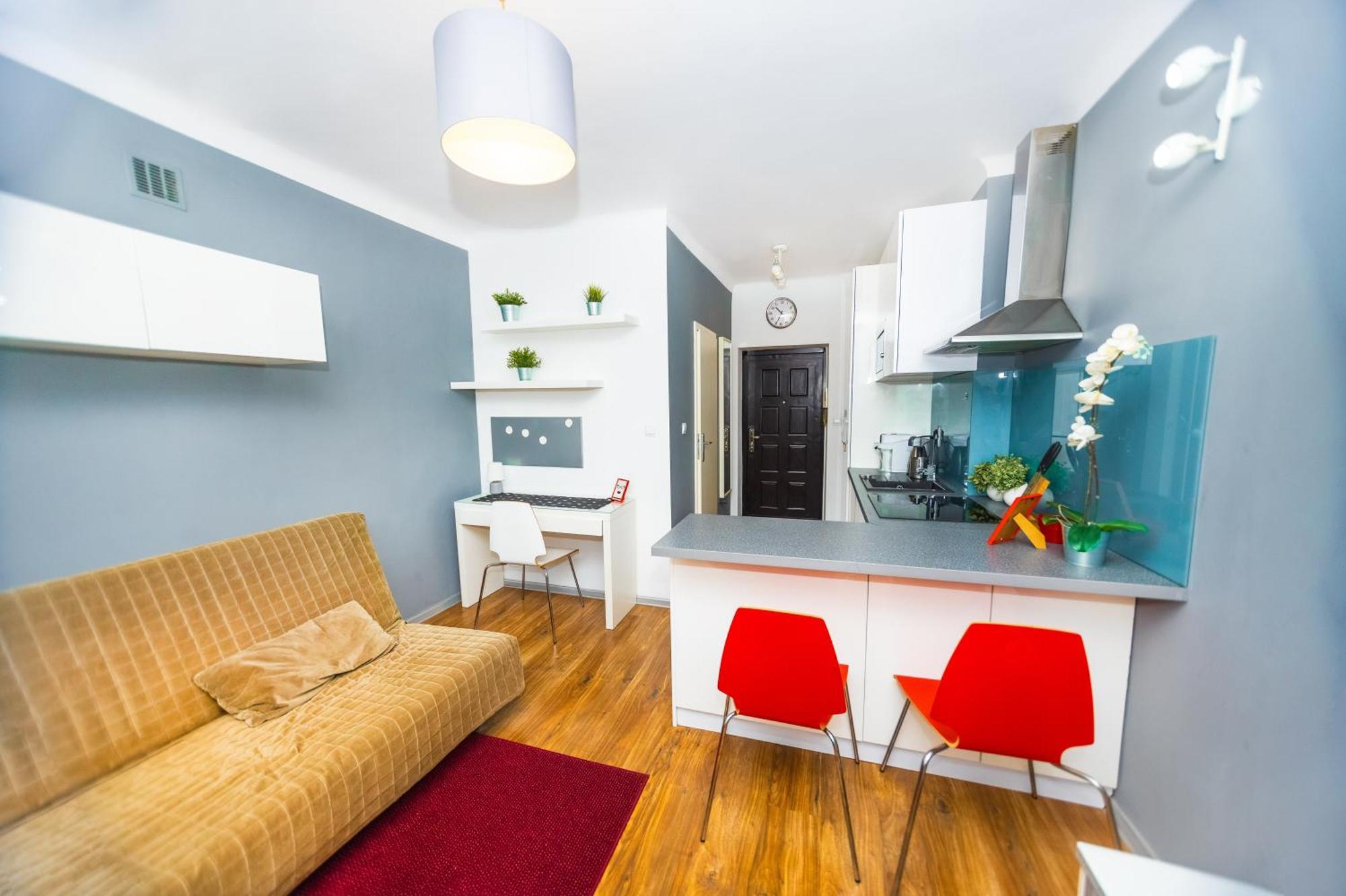 Cozy Studio Next To The Metro And City Center وارسو المظهر الخارجي الصورة